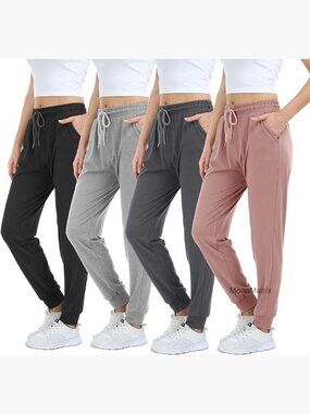 Womens Joggers Soft Sweatpants with Pockets Lounge Yoga Pants Workout
